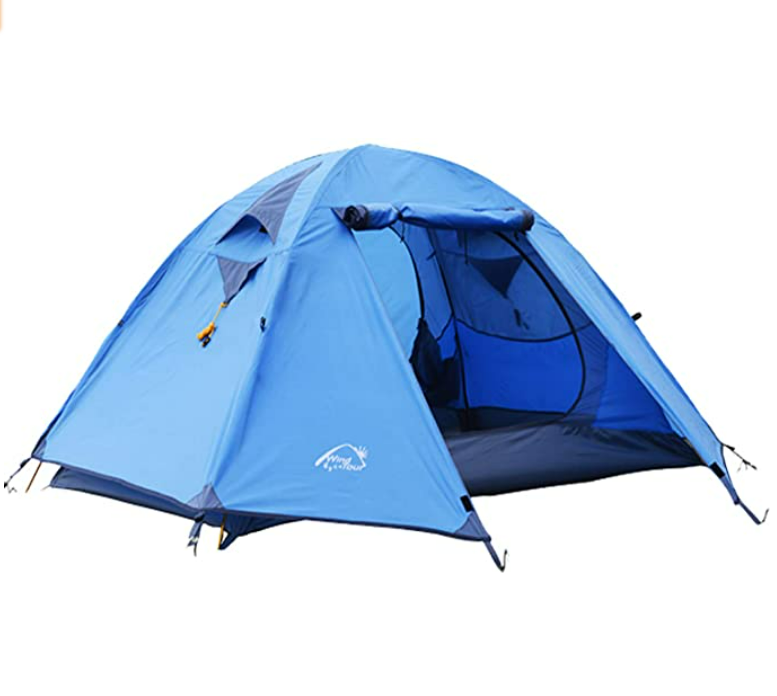 پيشه ورانه 2-3 ماڻهو Weatherproof Double Layer المونيم Windproof Backpacking Camping Tent for Outdoor Mountaineering Hunting Jailing Adventure Travel