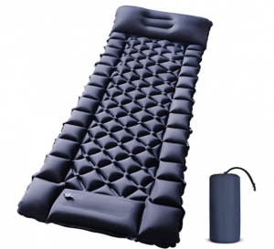 Camping Sleeping Pad – Ultralight Foot Press Inflatable Camping Pad with Built-in Pump, කල්පවත්නා ජල ආරක්ෂිත කඳවුරු මෙට්ටය, Backpacking, Camping, Traveling,...