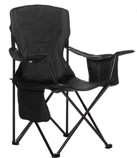 Bærbar sammenleggbar campingstol med bæreveske