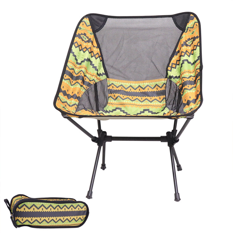 Naturehike Ultralett sammenleggbar campingstol Komfortabel bærbar lavryggstol, kompakt lettvektsstol for utendørs, plen, fotturer, strand, fiske, piknik, ryggsekktur, sfærisk fottrekk, med bæreveske