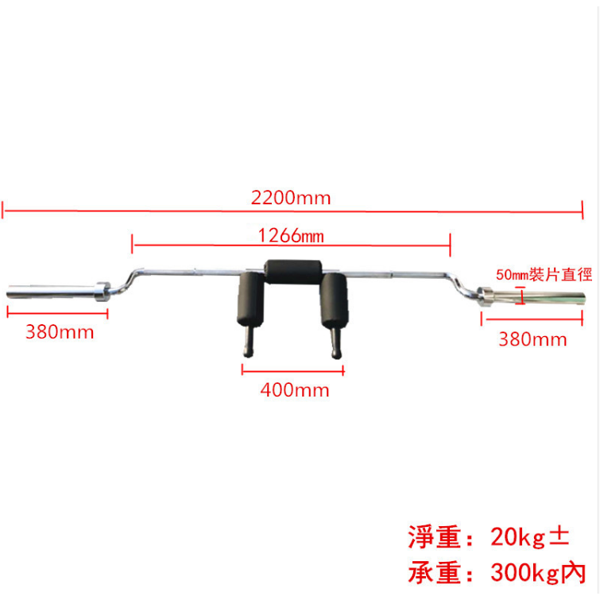 Wholesale heavy duty weightlifting fitness training barbell arch safety squat bar