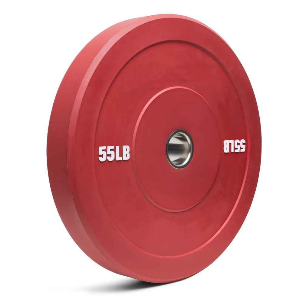 Gym Barbell Rubber Bumper Weight Plate Colored