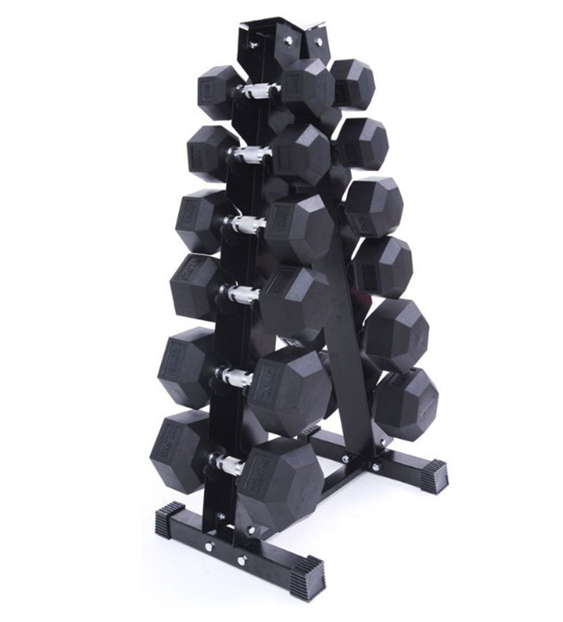 High Quality Gym Equipment Adjustable Hex Dumbbell Stand Rack, Dumbbell Rack 6 Tier Dumbbells Rack Stand