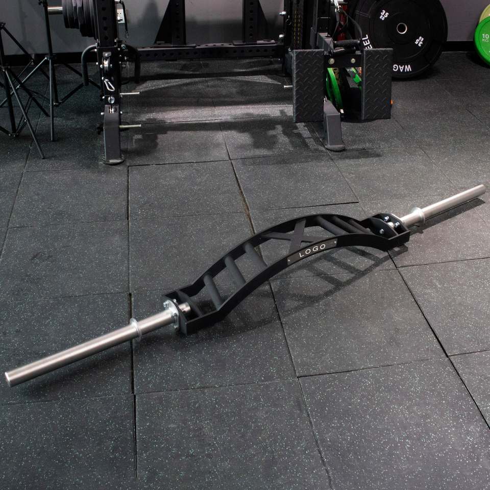 Leadman Hot Sale Multi Grip Bar Gym Equipment Weight Lifting Barbell Black Swiss Bar Tricep Barbell Shoulder Training
