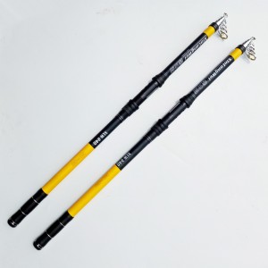 2.1m 2.4m 2.7m 3.0m 3.6m Teleskopik Fishing Rod Berbagai Serat Karbon Fishing Rod