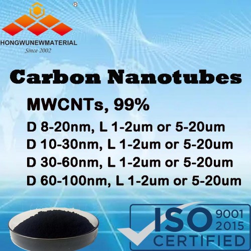 MWCNTs vícestěnné uhlíkové nanotrubice prášky/disperze