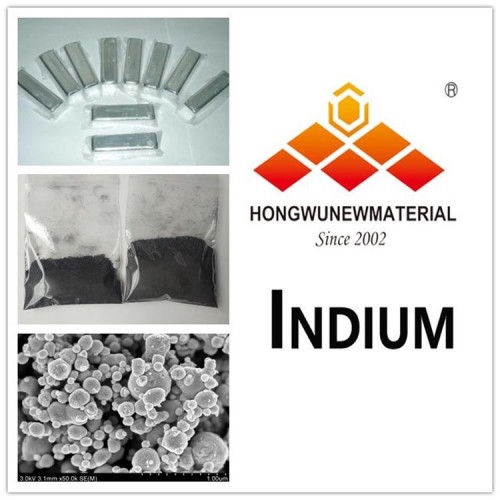 Hög ren metall i sfäriskt pulver Indium Nanopartiklar