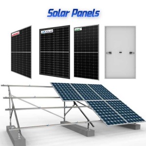 Intelligens napelemes rendszer 1kw 3kw 5kw 10kw napelemes rendszer Népszerű modell otthoni kiváló minőségű napelemekhez