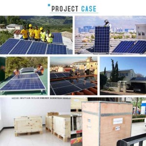 Inteligentný solárny systém 1kw 3kw 5kw 10kw solárny systém Populárny model pre domáce vysokokvalitné solárne panely