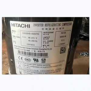 Hitachi fryser kompressor E655DHD-65D2YG R410a, Hitachi Dc inverter kompressor