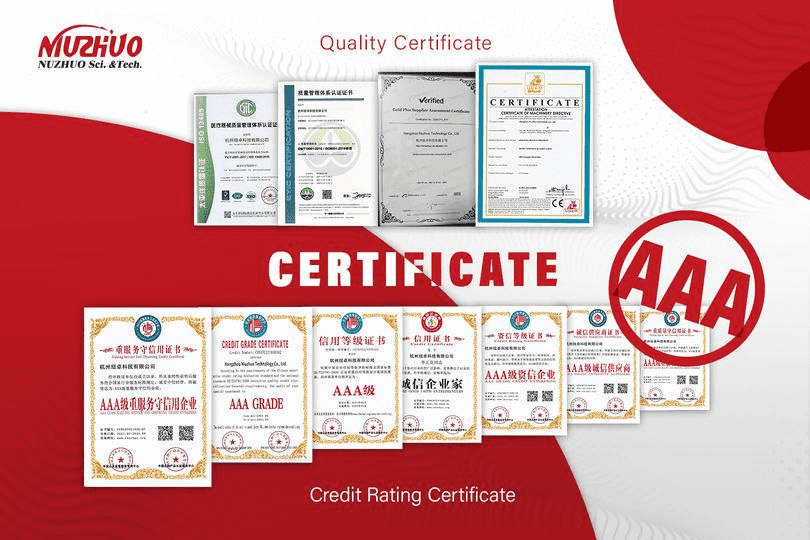 CERTIFICATE TO AIR SEPATATION UNIT – NUZHUO