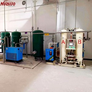 NUZHUO PSA Medical Oxygen Generator ho famenoana cylinders oxygène 24Nm3 / h PSA Oxygen Plant