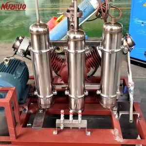 NUZHUO Oxygen Cylinder Filling Machine Medical Use High Pressure Oil Free Booster Compressor