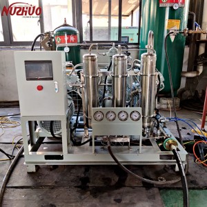 Compressore di ossigeno del sistema di riempimento del cilindro di ossigeno del compressore booster a pistone ad alta pressione NUZHUO