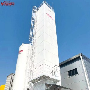 NUZHUO China Kriogeniese suurstofaanleg vir staalsmelting Hoë suiwerheid 99.6% vloeibare suurstof metallurgiese plant