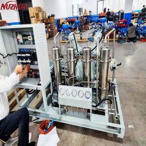 NUZHUO Gas Cylinder Filling Compressor Oxygen Booster High Pressure Oil Free Piston Type