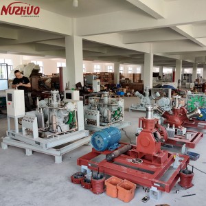 NUZHUO Gas Cylinder Filling Compressor Oxygen Booster High Pressure Oil Free Piston Type