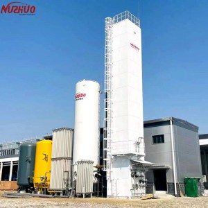 NUZHUO Cyogenic Oxygen Air Separation Plant Medical Oxygen Generator Plant With Cylinder Filling Station