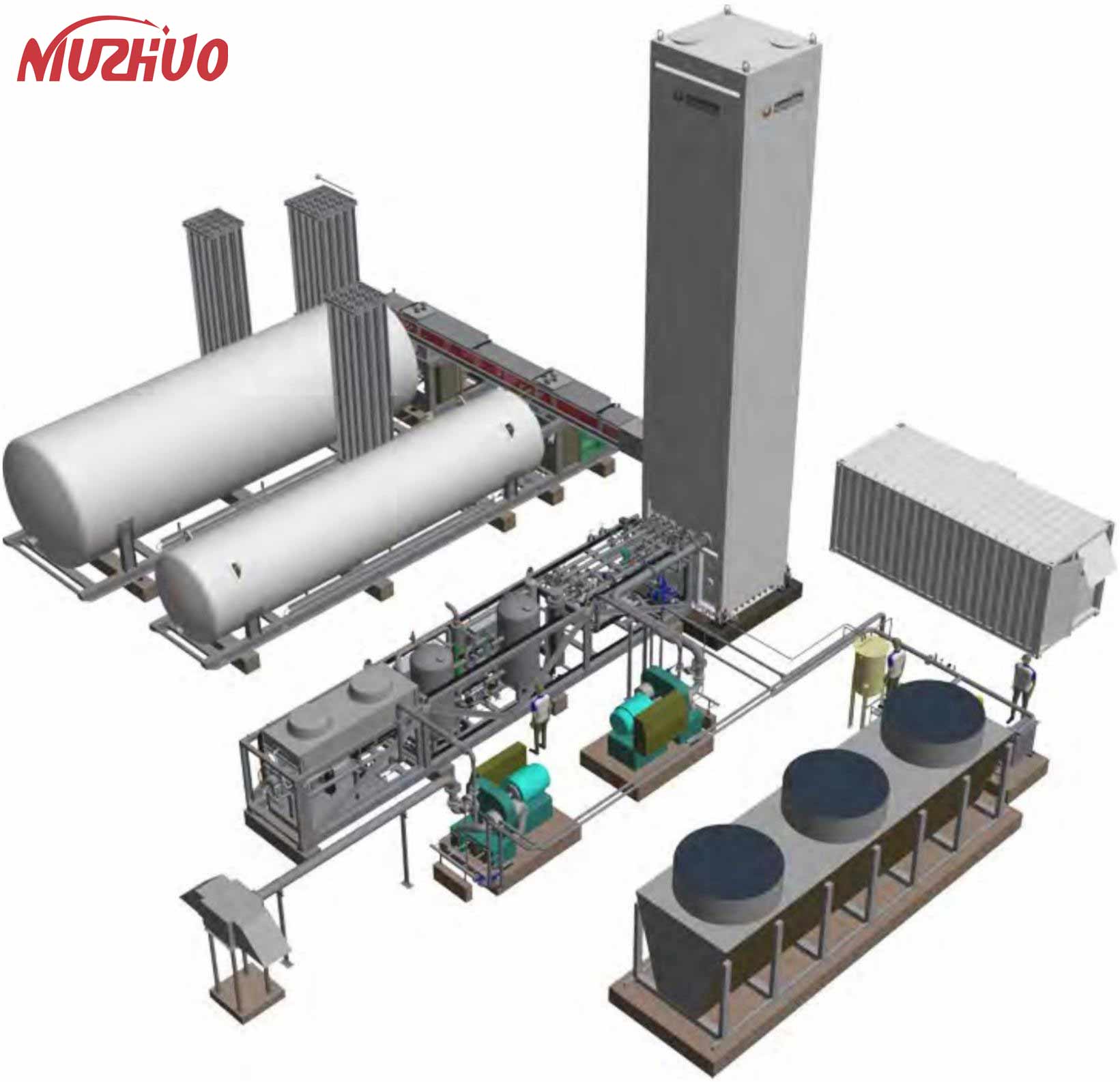 NUZHUO Visokokvalitetno postrojenje za tečni kisik Postrojenje za odvajanje zraka proizvedeno u Kini Istaknuta slika
