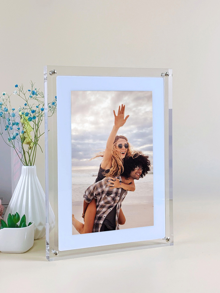 10 1inch HD Sreen Infinite Object NFT Display Acrylic Digital Picture Photo Frame with 1GB-Memory
