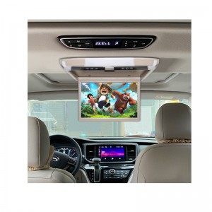 15 inch roof mount android flip down monitor screen roofmount TV car video player