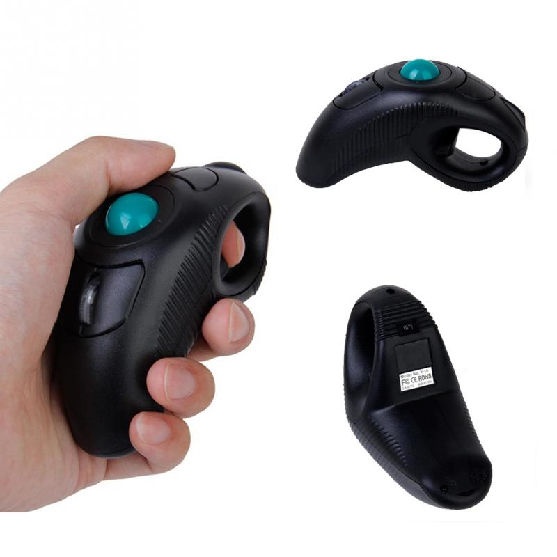 2-4G-Wireless-Air-Mouse-Handheld-Trackball-Mouse-USB-Port-Thumb-Controlled-Handheld-Trackball-Mouse-15M