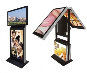 Custom Size Double Sided Commercial Display player IR Touch Screen Floor Standing Totem Digital Signage