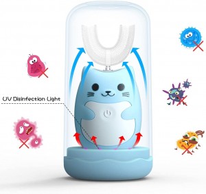 Children Electric Toothbrush U Shaped Lazy Sonic Toothbrush With Charging Sterilization And Antibacterial Smart Toothbrush 2-12