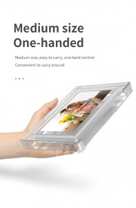 7 inch acrylic digital video frame Album nft art battery operated photo Crystal display frame built in memory