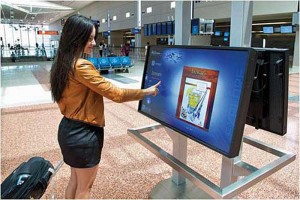 Touch screen Jump HyperLink wall mounted elevator shopping mall restaurant WIFI cloud digital Display board signage TV