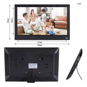 12.5inch WiFi Digital Cloud Album cloud photo frame IPS Screen send photos from mobile support to control remotely