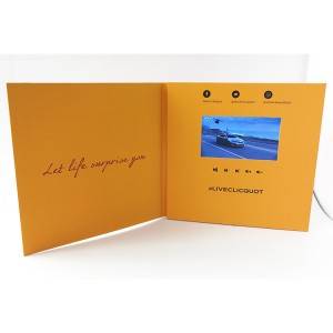 Wholesale Dealers of China LCD Brochure Card Video Brochure Video Book with Pocket