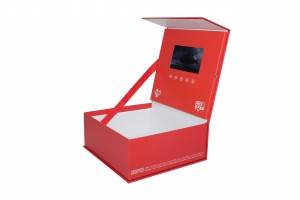 Crep protect OEM 5 inch video brochure Presentation box For Business Promotion