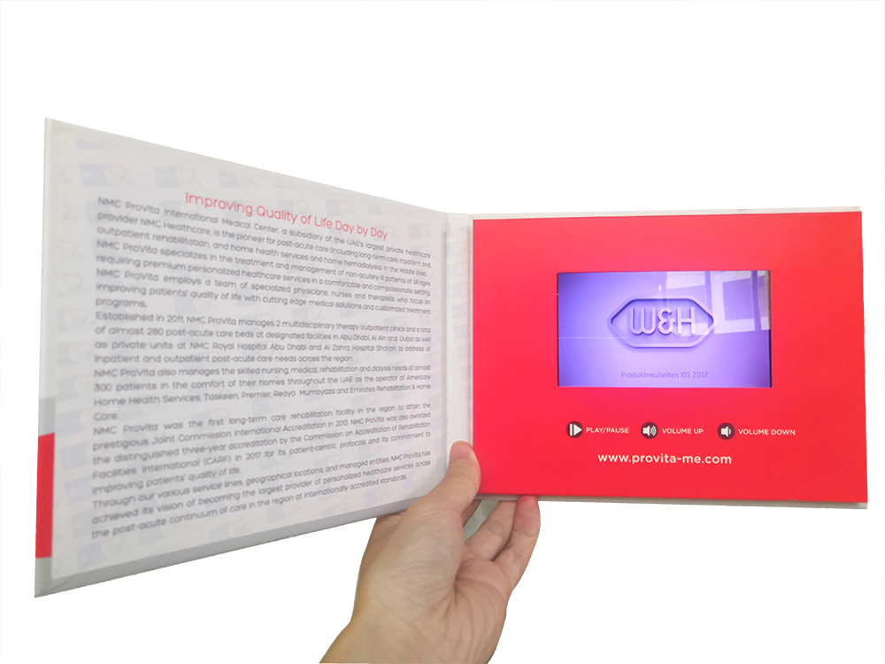 100% Original Video Box Mailer - Few free video visit brochure card sample advertising flyer to support your New year business – Idealway