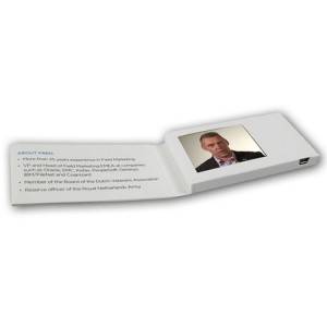 Promotional 2.4 inch lcd screen album advertising led business video name screen greeting cards