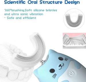 Laste elektriline hambahari U-kujuline Lazy Sonic hambahari laadimise steriliseerimise ja antibakteriaalse nutika hambahari 2-12