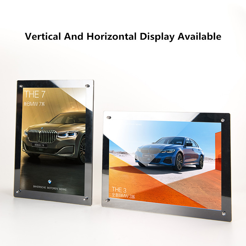 OEM Factory for 15 Inch Digital Photo Frame - 10 inch acrylic digital video frame Album nft art battery operated Wall Mount advertising Sign Holder digital poster frame – Idealway