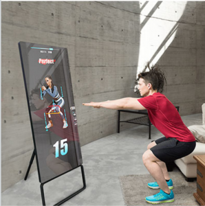 Phong cách Châu Âu cho Kiosk quảng cáo trên sàn Trung Quốc Màn hình LCD trong nhà mỏng 32-55 inch với Android Windows Media Player và Tùy chọn Magic Mirror
