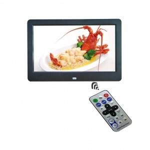 Few free popular auto play video support 720P digital display frames 10 inch digital photo frame online