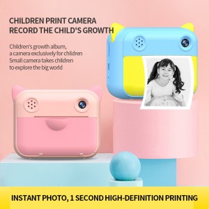 Gamyklinė didmeninė prekyba Kinijoje 1080P Kids Action Instant Cam Cartoon Photo Video Mini skaitmeninis fotoaparatas