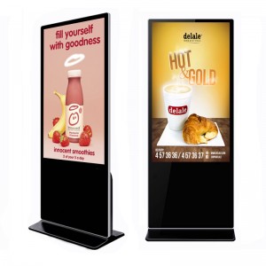 Kiosque numérique capacitif vertical de support de plancher d'Android Windows de Signage numérique d'affichage à cristaux liquides d'intérieur de 55 pouces