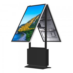 Lettore di Display Commerciale à Doppiu Latu di Dimensione Personalizzata IR Touch Screen Totem Standing Digital Signage