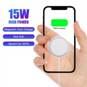 Լավագույն վաճառվող Արագ լիցքավորման շարժական մագնիսական անլար Mag լիցքավորիչ iPhone 12 Pro Max-ի համար