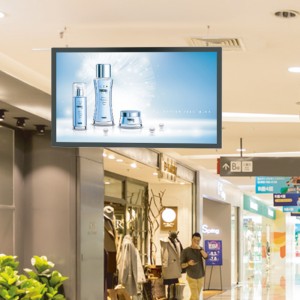 نشر مصعد متجر بيع بالتجزئة للتسوق شاشة عرض 15.6 - 65 بوصة آلة الإعلان عن اللافتات الرقمية LCD المثبتة على الحائط