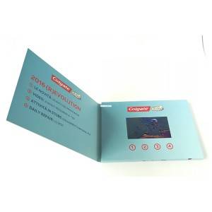 Colgate New Business Invitation LCD Brochure Gift Digital TFT screen Video Greeting Card
