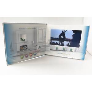 Дигитална книга с твърди корици Airbiotics A5/Lcd брошура/видео каталог със 7-инчов екран