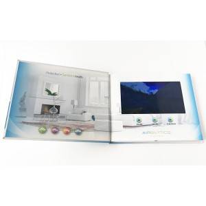 7인치 스크린을 갖춘 Airbiotics A5 하드커버 디지털 책/LCD 소책자/비디오 카탈로그