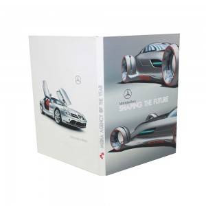 Brochure e scheda video per auto Mercedes Benz, scheda per schermo LCD, stampa personalizzata A4 per la promozione dell'auto