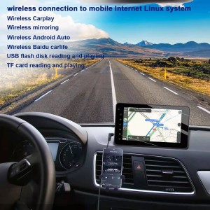 ឧបករណ៍ចល័ត Apple Carplay Wireless 7 អ៊ីង ម៉ូនីទ័ររថយន្ត កញ្ចក់អេក្រង់ LCD ភ្ជាប់ឧបករណ៍ចាក់វីដេអូពហុមេឌា