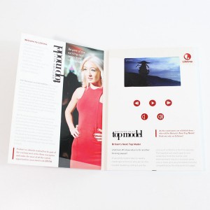Doživotná OEM marketingová darčeková karta s digitálnym videom – dizajn brožúry